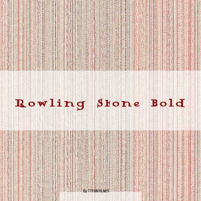 Rowling Stone Bold example